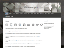 Tablet Screenshot of concretegifts.com